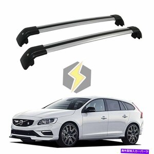 Volvo V60 2011-2018 Roof Rack耐久性のあるロック可能な米国ストックペアクロスバーUS Stock Pair Cross Bar for Volvo V60 2011-2018 Ro