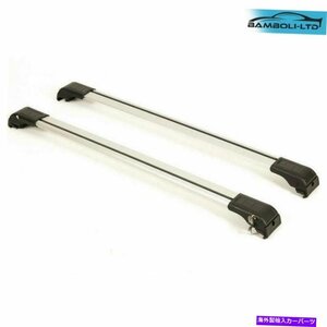 トップロック可能なルーフラッククロスバー/レールフィットフィアット500X 2015-2018、ブラックTOP LOCKABLE ROOF RACK CROSS BARS/RAIL F