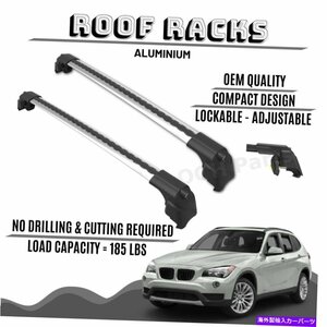 BMW X1（E84）2009-2015用ロック可能なアルミニウムルーフラックバークロスバーラックラックLOCKABLE ALUMINIUM ROOF RACK BAR CROSS BARS