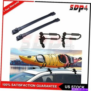 ルーフラック荷物2xクロスバー + 2xカヤックラックキャリア11-2020トヨタシエナRoof Rack Luggage 2x Cross Bar + 2x Kayak Rack Carrier