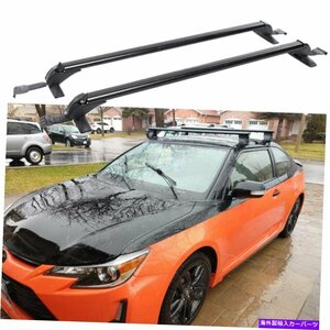 カールーフラッククロスバー43.3 サイオン用荷物キャリアアルミニウムXBベースワゴンCar Roof Rack Cross Bar 43.3 Luggage Carrier Alu