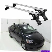 トヨタヤリス48 ルーフラッククロスバーアルミニウム合金貨物荷物キャリアA+For Toyota Yaris 48 Roof Rack Cross Bar Aluminum Alloy C_画像1