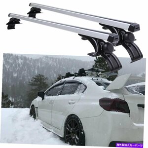 2015年以上のスバルWRX 48 カートップルーフラッククロスバー荷物キャリアアルミニウムFor 2015+ Subaru WRX 48 Car Top Roof Rack Cros