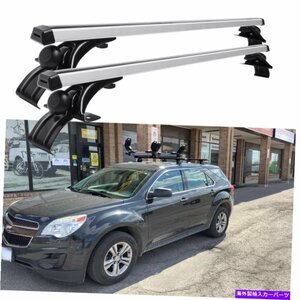 シボレーエクイノックス48 カートップルーフラッククロスバー貨物荷物キャリアアルミニウムFor Chevy Equinox 48 Car Top Roof Rack Cro