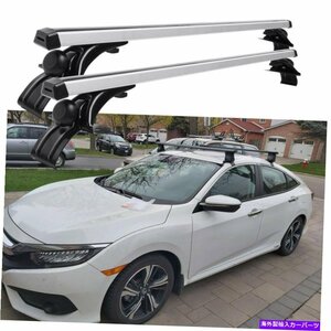 ホンダアコード48 カートップルーフラッククロスバー貨物自転車キャリアアルミニウムFor Honda Accord 48 Car Top Roof Rack Cross Bar