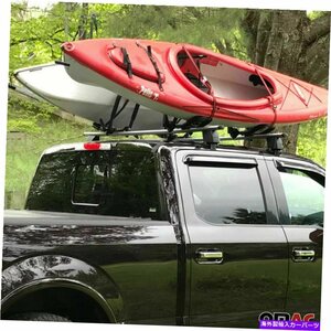 カヤックキャリアカヌーボートサーフスノーボードルーフマウントカークロスJバーラック2PCSKayak Carrier Canoe Boat Surf Snowboard Roof