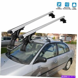 48 ホンダのためのカーユニバーサルトップルーフラッククロスバー荷物荷物キャリアレール48 Car Universal Top Roof Rack Cross Bar Lug