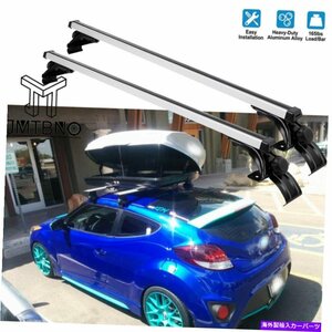 ヒュンダイヴェロスター48 カートップルーフラッククロスバー荷物荷物輸送業者レール用For Hyundai Veloster 48 Car Top Roof Rack Cros