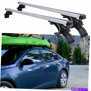 シボレークルーズ48 カートップルーフラッククロスバー荷物荷物キャリアアルミニウムFor Chevy Cruze 48 Car Top Roof Rack Cross Bar L