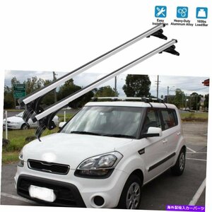 48 アルミニウムカールーフラッククロスバー荷物荷物貨物キャリア2010-202248Aluminum Car Roof Rack Cross Bar Luggage Cargo Carrier