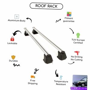 ホンダシビックIVセダン1987-1991用に設定された裸のルーフラッククロスバーBare Roof Rack Cross Bars Set for Honda Civic IV Sedan 198