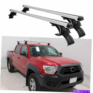 トヨタタコマ48 ルーフラッククロスバーアルミニウム合金貨物荷物キャリア用For Toyota Tacoma 48 Roof Rack Cross Bar Aluminum Alloy