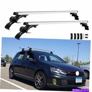 46 車のトップ荷物ルーフラッククロスバー貨物キャリアアルミニウム用VW MK6ジェッタ46 Car Top Luggage Roof Rack Cross Bar Cargo Car