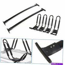 2016-2018のルーフラックフォードエクスプローラー荷物2xクロスバー貨物4xラックカヤックRoof Rack For 2016-2018 Ford Explorer Luggage_画像3