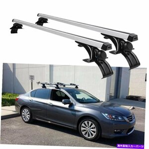 ホンダアコード48 カートップルーフラッククロスバーアルミニウム貨物荷物キャリアFor Honda Accord 48 Car Top Roof Rack Cross Bar Al