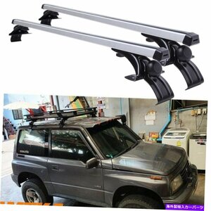 スズキヴィタラ48 カートップルーフラッククロスバー貨物運送業者自転車アルミニウムFor Suzuki Vitara 48 Car Top Roof Rack Cross Bar