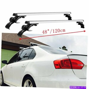 VW Jetta 11-18 4DR 48 ルーフラックトップクロスバーカヤックカーゴ荷物キャリア用For VW Jetta 11-18 4DR 48 Roof Rack Top Crossbars