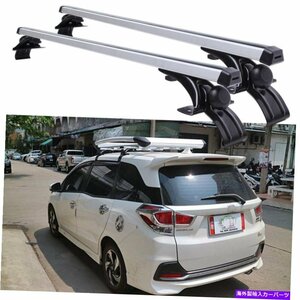 ホンダモビリオ48 カートップルーフラッククロスバー荷物荷物キャリアアルミニウムFor Honda Mobilio 48 Car Top Roof Rack Cross Bar L