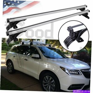 Acura RDX MDX TSXアルミニウムルーフラックレールクロスバー荷物キャリアシルバー用FOR ACURA RDX MDX TSX ALUMINUM ROOF RACK RAIL CROS