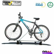 自転車キャリアルーフマウントラック +クロスバーシルバーセットフォードエスケープ2013-2021Bike Carrier Roof Mount Rack + Cross Bars_画像2