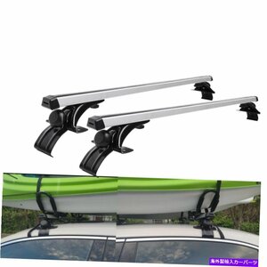 48 荷物貨物キャリアアルミニウムカートップルーフラッククロスバーVWジェッタ米国48 Luggage Cargo Carrier Aluminum Car Top Roof Rac