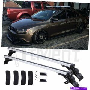 VWパサットジェッタMK6 48 カートップルーフラッククロスバー荷物キャリアアルミニウムFor VW Passat Jetta MK6 48 Car Top Roof Rack C