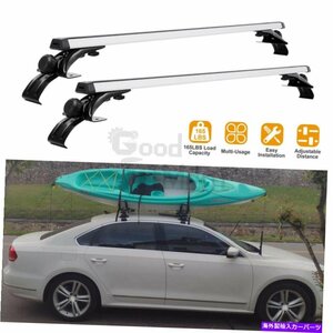 フォルクスワーゲンジェッタ48 ''トップルーフラッククロスバー貨物荷物キャリアシルバーFor Volkswagen Jetta 48'' Top Roof Rack Cross