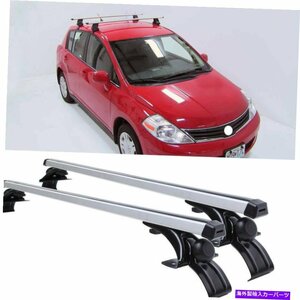 日産セントラアルミニウムトップ荷物ルーフラッククロスバー貨物運搬船シルバーFor Nissan Sentra Aluminum Top Luggage Roof Rack Cross