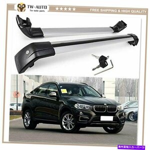 BMW X6 2016-2020アルミニウムルーフレアックホルダークロスバークロスバーに適していますFit for BMW X6 2016-2020 Aluminum Roof Rail R