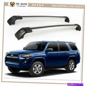 4ランナー2010-2019ルーフレールラックホルダークロスバークロスバーに適合する2PC2Pcs Fit for 4 Runner 2010-2019 Roof Rail Racks Hold