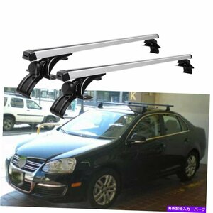 アルミニウムカールーフラッククロスバー48 VWジェッタ4ドア用の荷物貨物キャリアAluminum Car Roof Rack Cross Bar 48 Luggage Cargo C