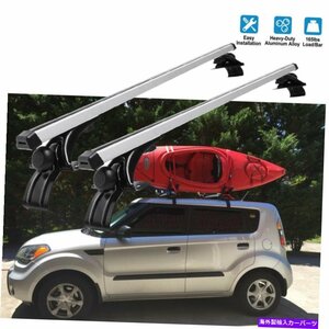 48 Kia Soul ex gt-line car topルーフラッククロスバー荷物貨物輸送業者US米国48 For Kia Soul EX GT-Line Car Top Roof Rack Cross Ba