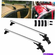 アルミニウム48 インチカートップ荷物ルーフラッククロスバー貨物輸送業者の窓枠Aluminum 48inch Car Top Luggage Roof Rack Cross Bar_画像1