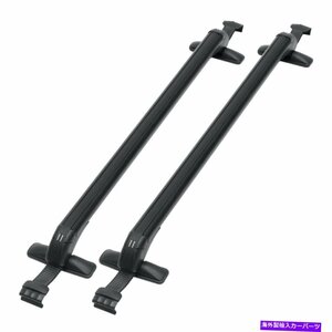 ペアユニバーサルルーフラッククロスバー荷物キャリア4DR車用ラバーガスケットPair Universal Roof Rack Cross Bars Luggage Carrier W/Ru