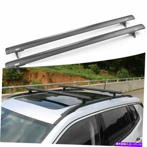 コンパス2017-2021アルミニウムルーフレールラッククロスバークロスバーに適合2Pcs Fits for Compass 2017-2021 Aluminum Roof Rail Rack