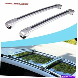 RAV4 RAV-4 2014-2018シルバー荷物調整可能なルーフレールラッククロスバーFit RAV4 RAV-4 2014-2018 silver Luggage Adjustable Roof Rai