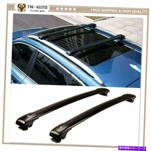 2PCSアルミニウムルーフレールラッククロスバークロスバーフィットジープチェロキー2014-20192Pcs Aluminum Roof Rail Rack Cross bar Cro