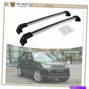 クロスバールーバーラックランドレイバーラックフィットランドローバーディスカバリー5 2017-2022ロック可能Cross Bars Roof Rails Rack F