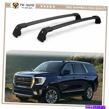 クロスバークロスバーはGMCに適合しますすべての新しいユーコン2021 2022ルーフラックレールキャリアCrossbar Cross bars Fits for GMC Al_画像1