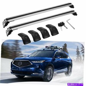 2PCSルーフレールラッククロスバークロスバーフィットすべての新しいAcura MDX 2022 20232Pcs Roof Rail Racks Cross Bars Crossbar Fits