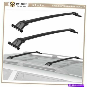 ホンダパイロット2009-2015アルミニウムルーフレールラッククロスバークロスバーに適している2PCS2Pcs Fits for Honda Pilot 2009-2015 Al