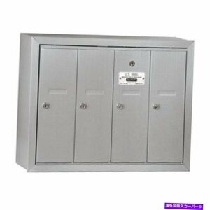 垂直メールボックス-4ドア - アルミニウム - 表面マウント-USPSアクセスメイルボックスVertical Mailbox - 4 Doors - Aluminum - Surface