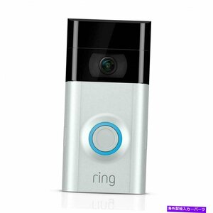 リングビデオドアベル2セキュリティカメラナイトビジョンwifiワイヤレス充電式Ring Video Doorbell 2 Security Camera Night Vision WiFi