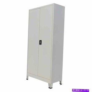 2ドアスチールグレーのホームファイルを備えたオフィスキャビネット整理ストレージロッカーUS USOffice Cabinet With 2 Doors Steel Gray