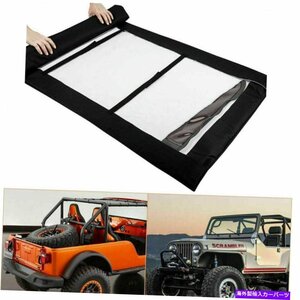 ジープラングラーのソフトトップサイドリアウィンドウロールCJ/YJ/TJ/JK 1976-2018 13100301Soft Top Side Rear Window Roll for Jeep Wra