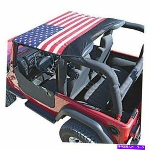 97-06ラングラーアメリカ国旗の垂直駆動製品ジープブリーフトップVertically Driven Products Jeep Brief Top For 97-06 Wrangler America