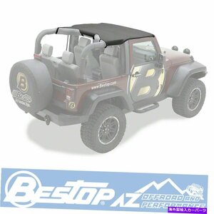 '07 -'09ジープラングラーJKブラックダイヤモンド52580-35のBestopヘッダービキニBestop Header Bikini For '07-'09 Jeep Wrangler JK Bla