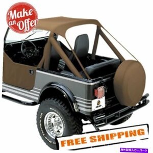 Bestop 52508-04 76-91 Jeep CJ7/CJ8/Wrangler YJ用の伝統的なタンビキニトップBestop 52508-04 Traditional Tan Bikini Top for 76-91 Je