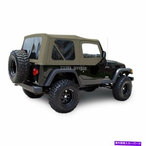 ジープラングラーTJソフトトップ＆アッパードア、2003-2006、パーチメントセイルクロスJeep Wrangler TJ Soft Top & Upper Doors, 2003-20