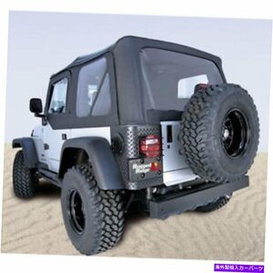 ジープラングラーTJ 2003-2006ブラックダイヤモンドトップス柔らかいドアスキンFits Jeep Wrangler TJ 2003-2006 Black Diamond Tops Soft